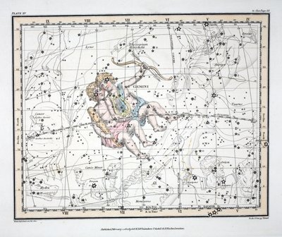 The Constellations (Plate XV) Gemini, from 